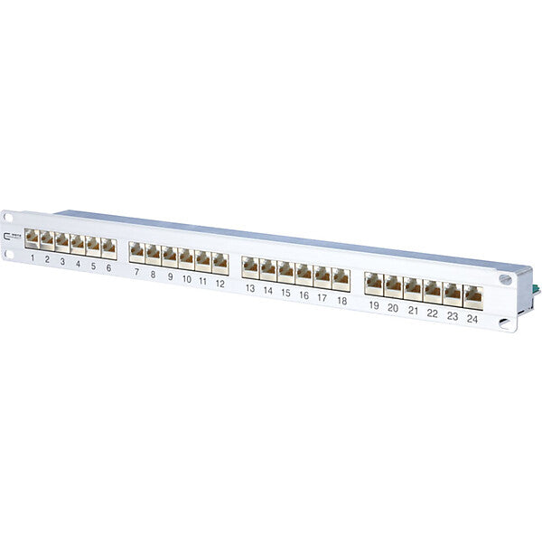METZ CONNECT 24-Port Panel E-DAT C6 1HE Alu TN E-DAT C6 MP24